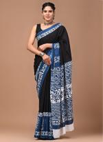 Cotton Multi Colour Casual Wear Printed Saree